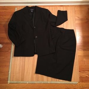 Ann Taylor Stretch Black Suit